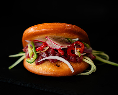 Produktbild Golden Bao Bun - Beef Tatar