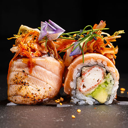 Produktbild Lachs Kimchi Surimi Prinzen Roll